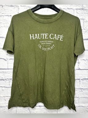 Aerie olive green oversized t-shirt NWT small